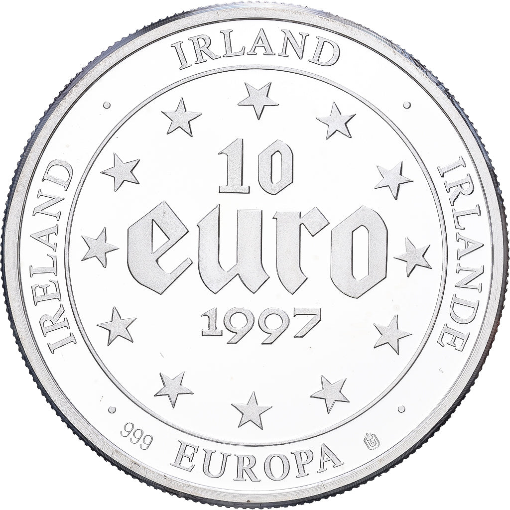 Ireland, 10 Euro, Europa, 1997, Silver, MS(63)