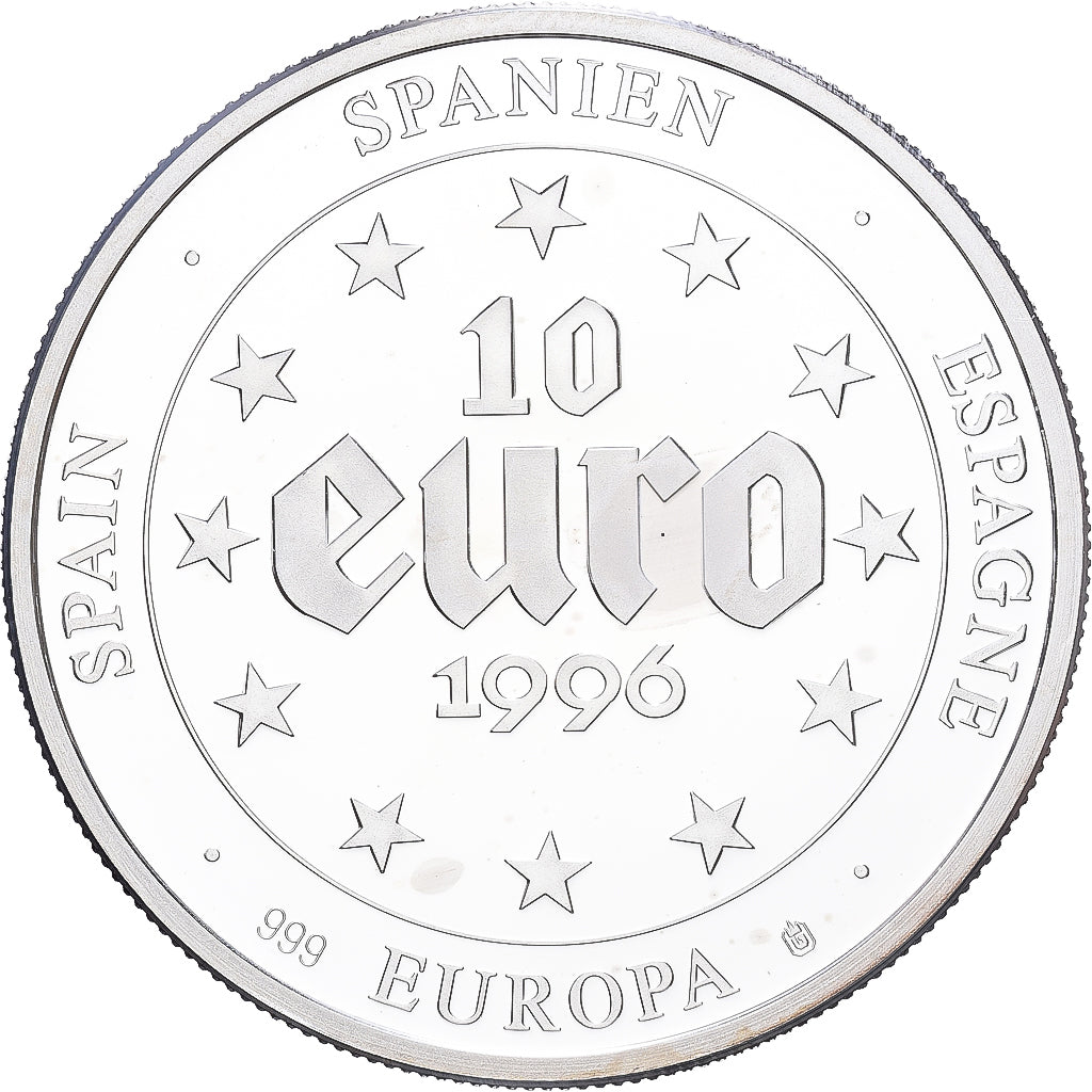 Spagna, 10 Euro, Europa, 1996, Argento, SPL