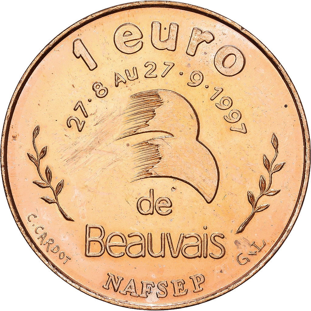Frankreich, betaalpenning, 1 Euro de Beauvais, 1997, Kupfer, Cardot, VZ