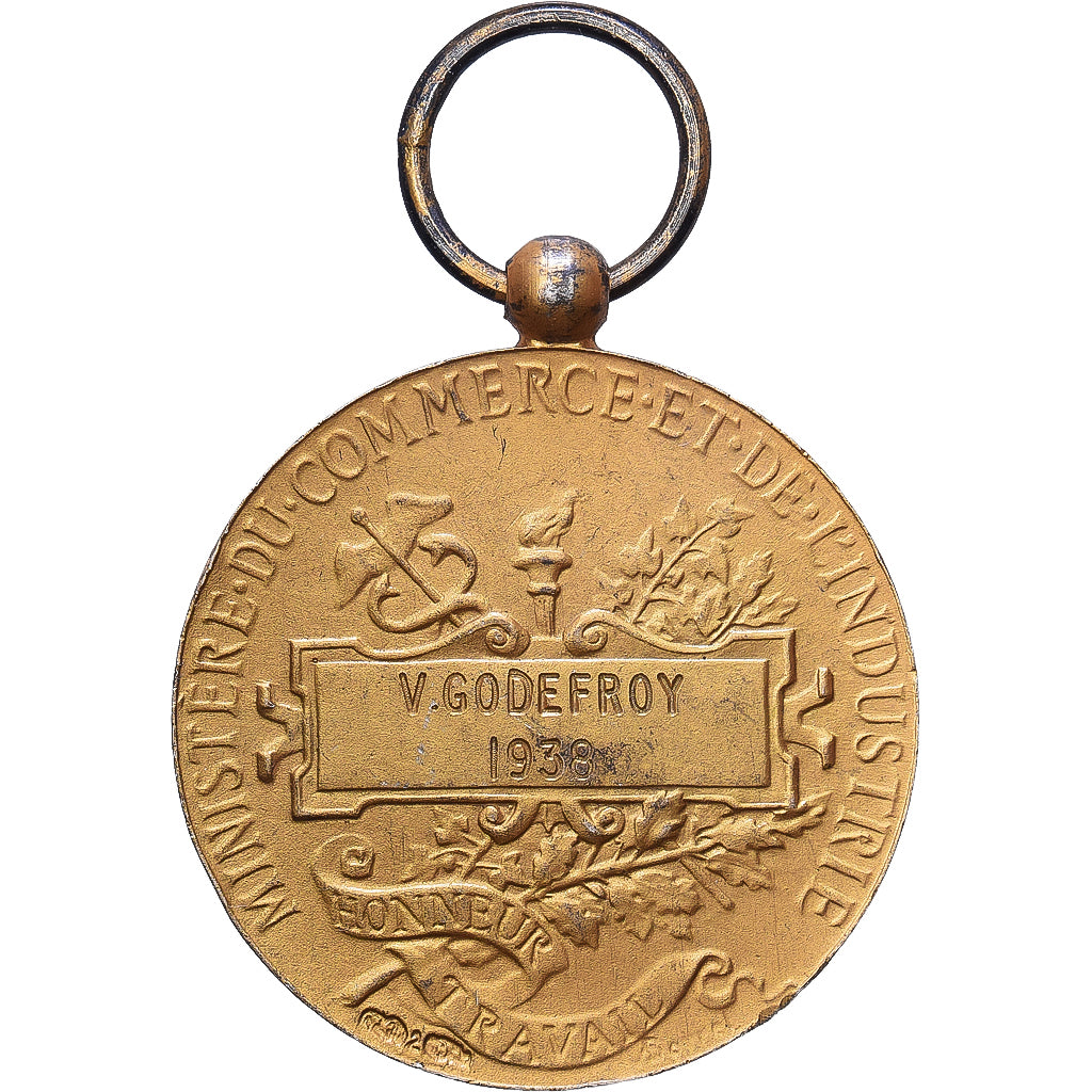 Frankrijk, Ministère du Commerce et de l'Industrie, Medaille, 1938, Excellent