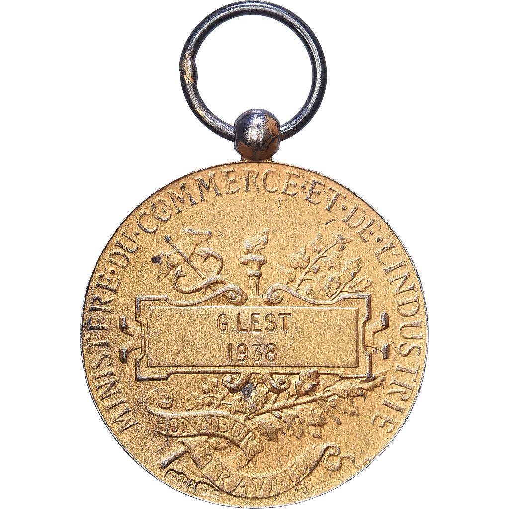Frankreich, Ministère du Commerce et de l'Industrie, Medaille, 1938, Very Good