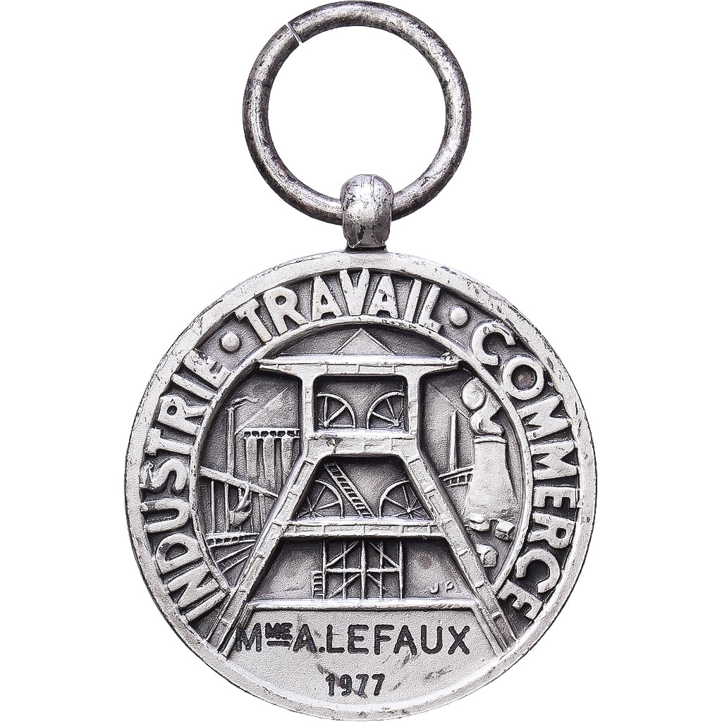 Frankreich, Industrie-Travail-Commerce, Medaille, 1977, Very Good Quality