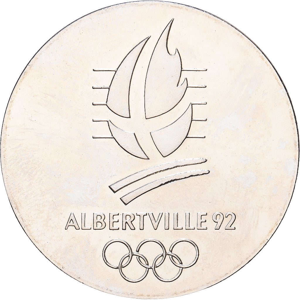 Frankrijk, Medaille, Albertville, 1992, Copper-nickel Aluminium, UNC-