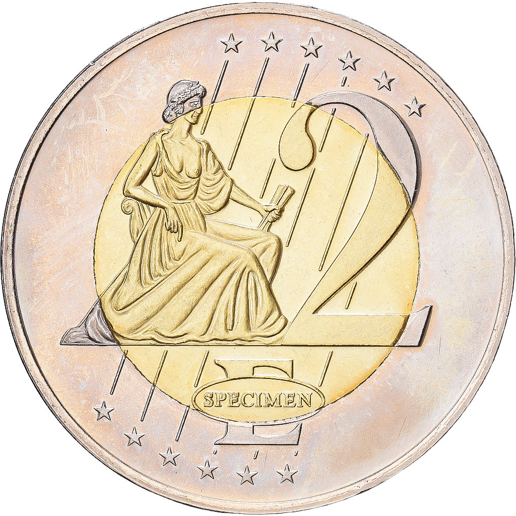 Suécia, 2 Euro, Fantasy euro patterns, Essai-Trial, 2003, Bimetálico, MS(64)