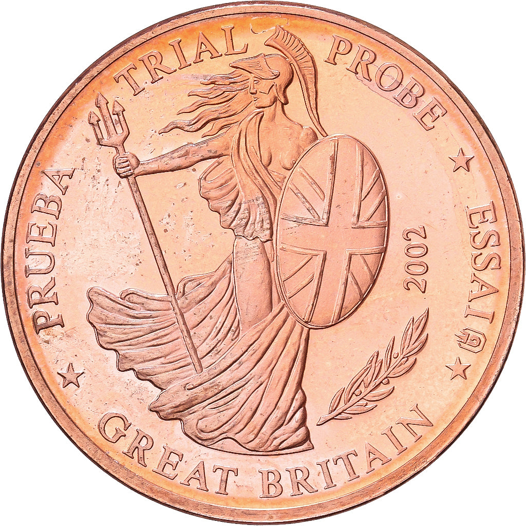 Grã-Bretanha, Medal, 2 C, Essai Trial, 2002, MS(65-70), Cobre