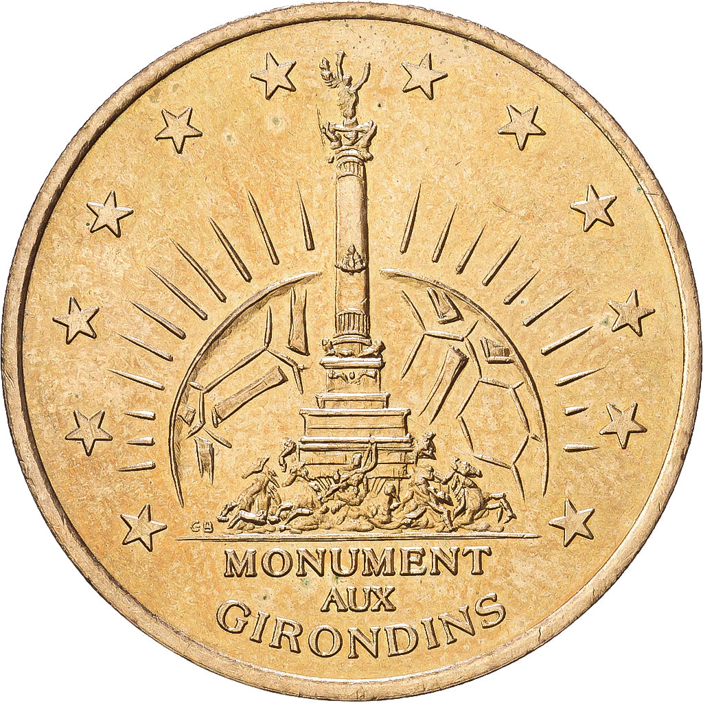 Frankreich, 1 euro de Bordeaux, 1998, Messing, SS+