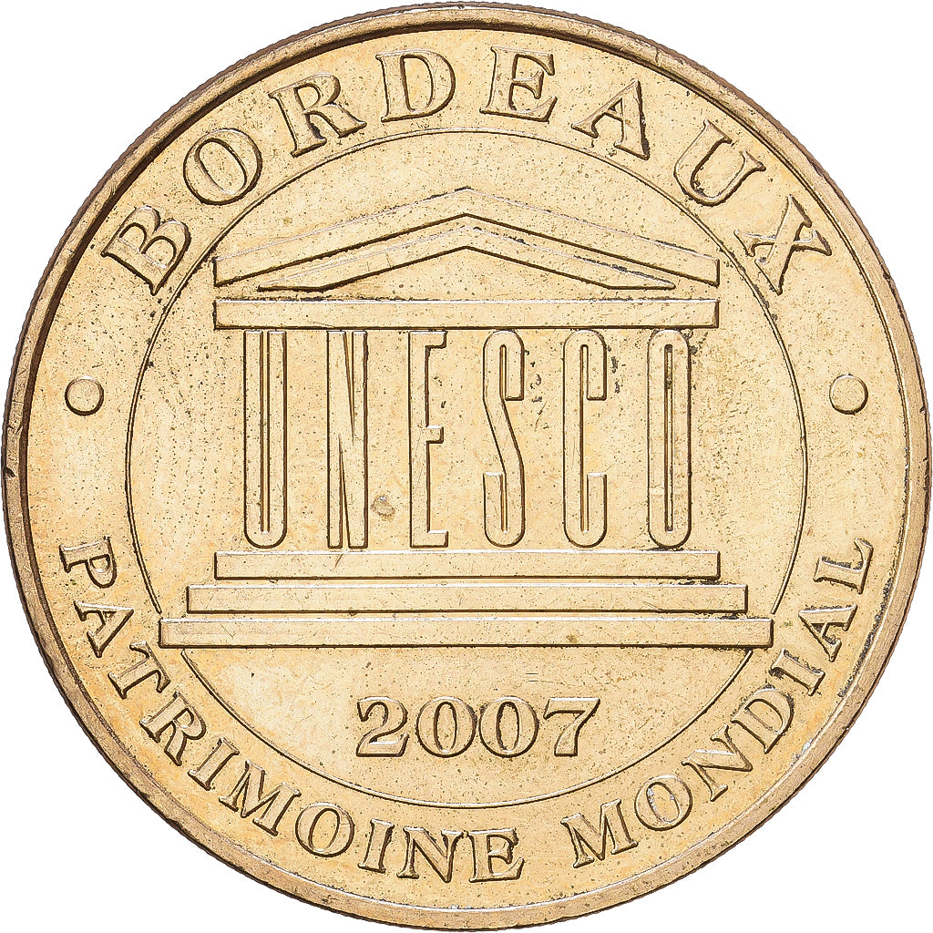 Frankreich, betaalpenning, Bordeaux - Unesco, 2008, Copper-nickel Aluminium