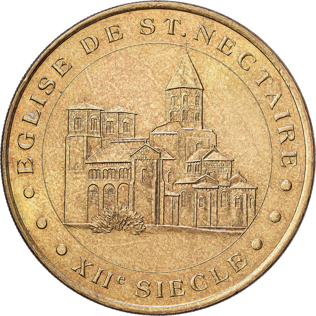 Frankreich, betaalpenning, Saint-Nectaire - l'église, 2002, Copper-nickel