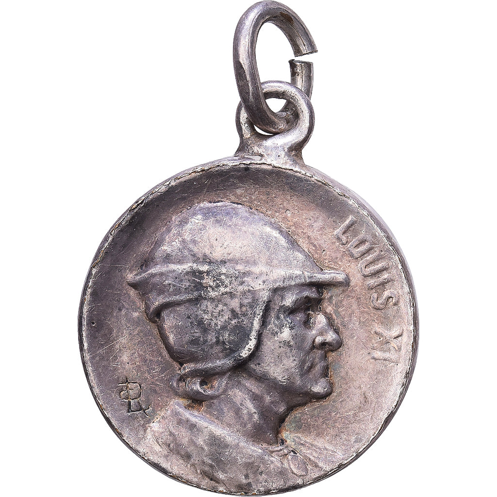 Frankrijk, Medaille, Louis IX, Louis XI, Silvered Metal, PR