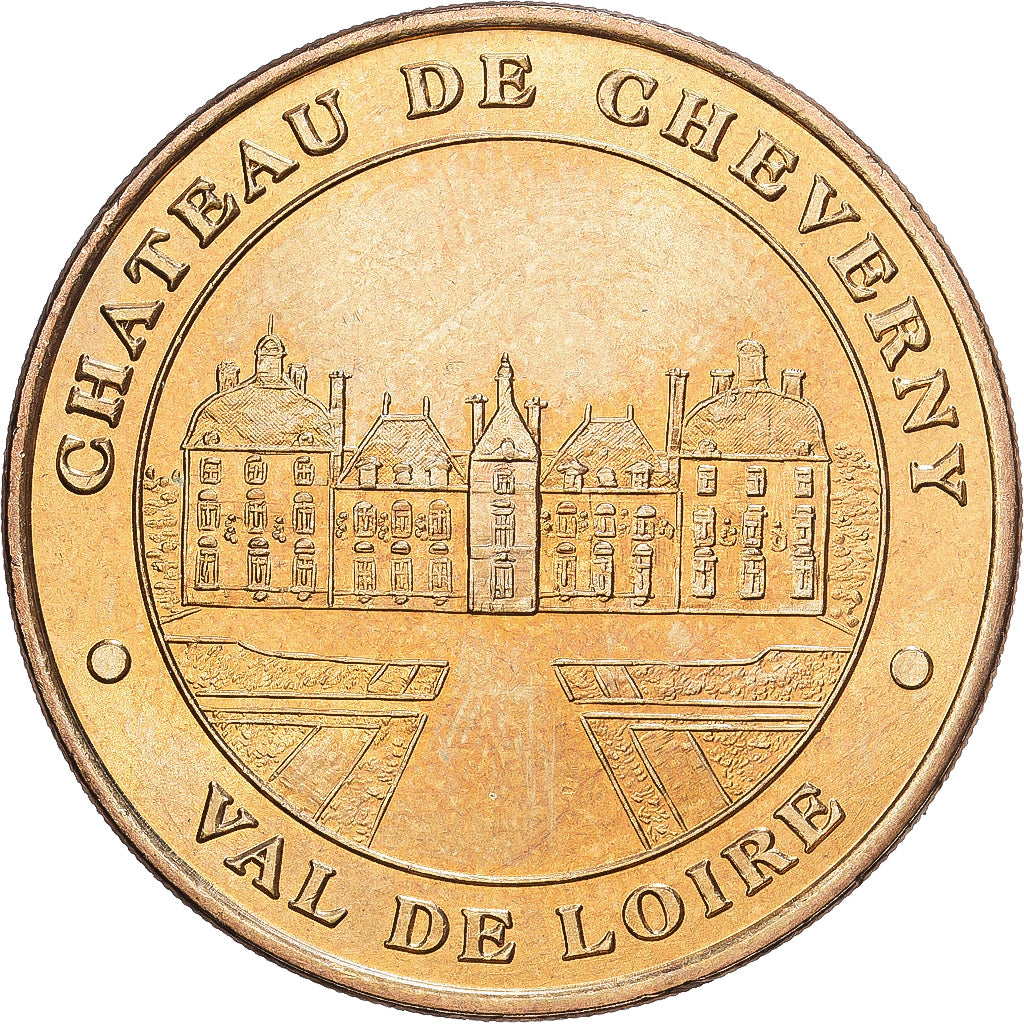 Francia, zeton, Château de Cheverny, Val de Loire, 1999, Aluminio y