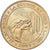 França, Token, Notre Dame de Lourdes, 2002, Cuproníquel Alumínio, Monnaie de