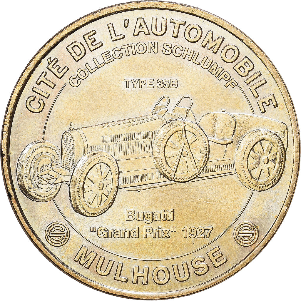 Francia, zeton, Mulhouse - Musée de l'automobile n°4, 2008, Aluminio y
