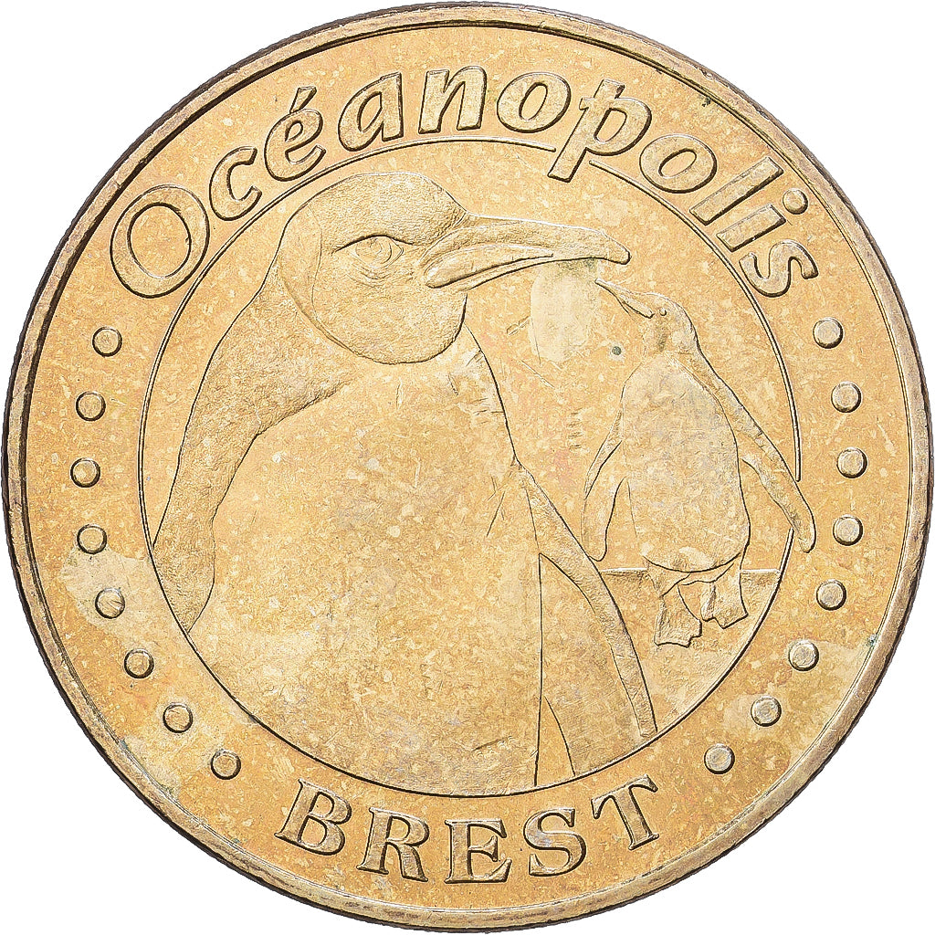 Francia, zeton, Brest - Océanopolis n°2, 2006, Aluminio y cuproníquel, MDP