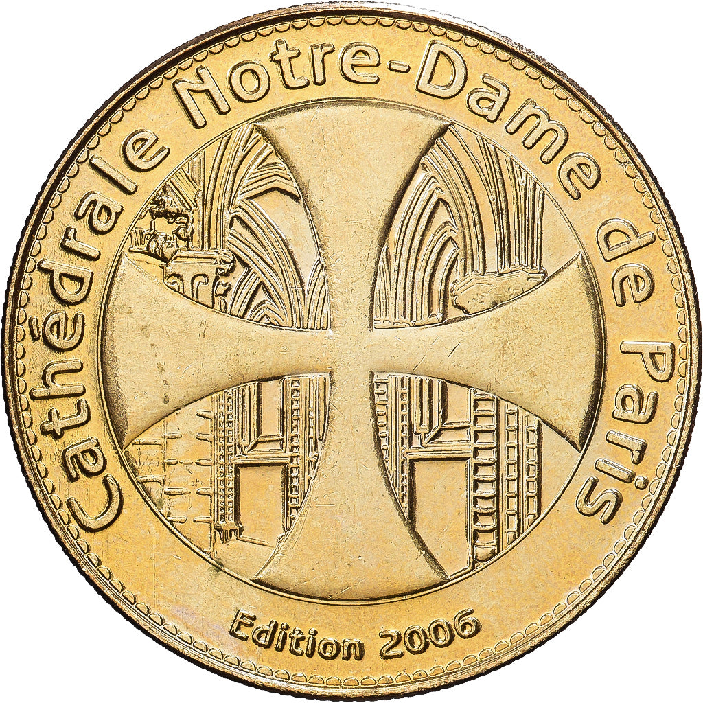 Frankreich, betaalpenning, Paris - Notre Dame n°1, 2006, Copper-nickel