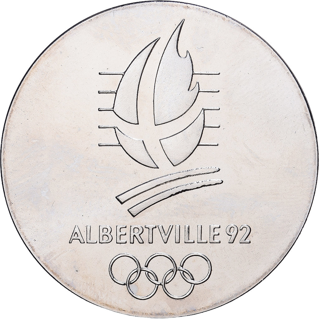Frankreich, Medaille, Albertville, 1992, Copper-nickel Aluminium, UNZ