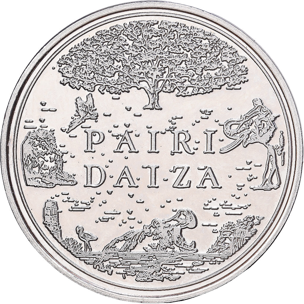 Bélgica, zeton, Pairi Daiza, Hao Hao et Baby, Cobre - níquel, EBC