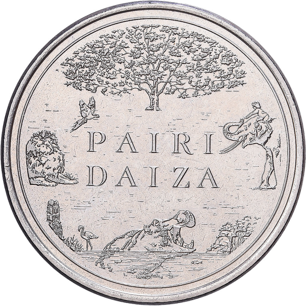 Bélgica, zeton, Pairi Daiza, Lomako, Cobre - níquel, EBC