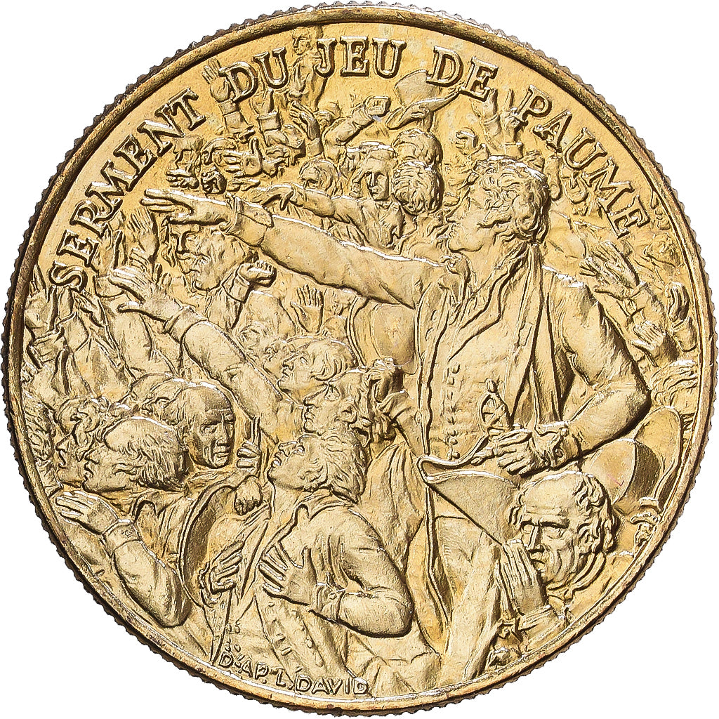 France, Medal, Révolution Française, Serment du Jeu de Paume, 1989, Bronze