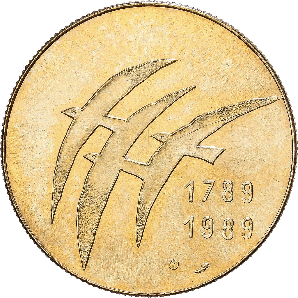 France, Medal, Révolution Française, Serment du Jeu de Paume, 1989, Bronze