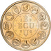 France, Medal, Ecu Europa, Marianne, 1990, Copper-Nickel Gilt, Rodier, MS(64)