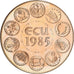 France, Medal, Ecu Europa, Marianne, 1985, Copper-Nickel Gilt, Rodier, MS(65-70)