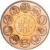 Francia, medalla, Ecu Europa, Europe Assise, 1982, Cobre - níquel dorado