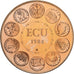 France, Médaille, Ecu Europa, Europe Assise, 1984, Cupronickel doré, FDC