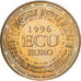 Frankreich, Medaille, Ecu Europa, 1996, Copper-Nickel Gilt, Jimenez, UNZ