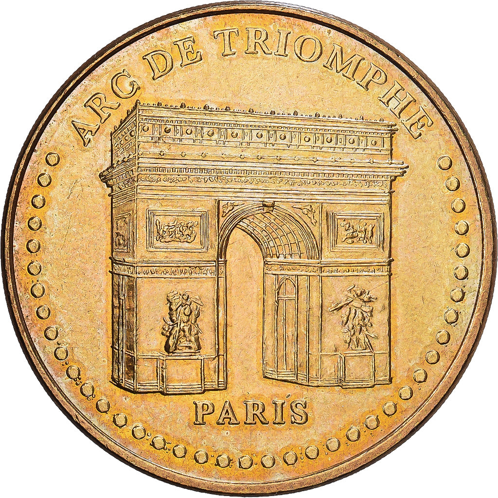 Francia, zeton, 75/ Paris - Arc de Triomphe, 2014, Aluminio y cuproníquel