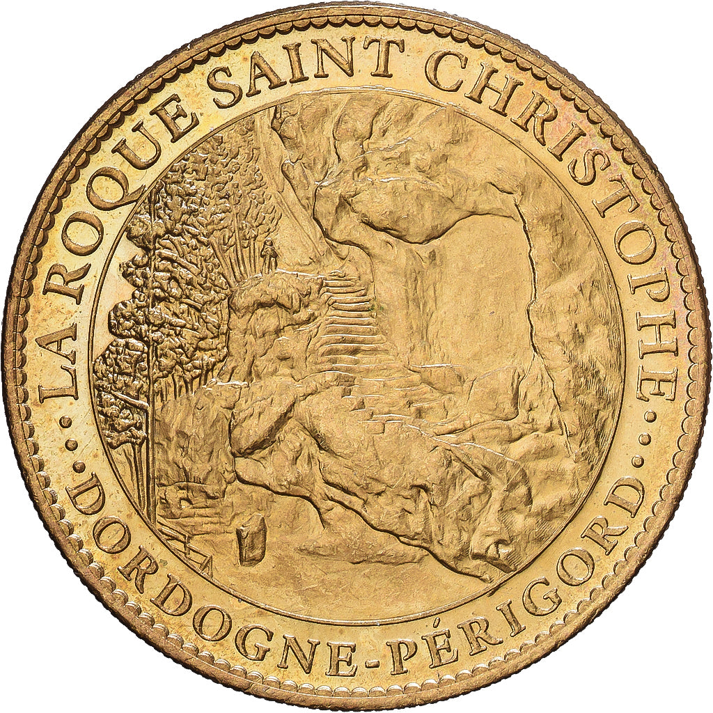 France, Token, La Roque Saint-Christophe, Copper-nickel Aluminium, AU(55-58)