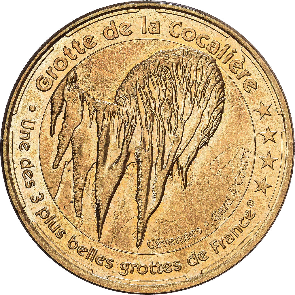 Francja, Token, 30/ Grotte de la Cocalière, 2014, Miedzionikiel Aluminium