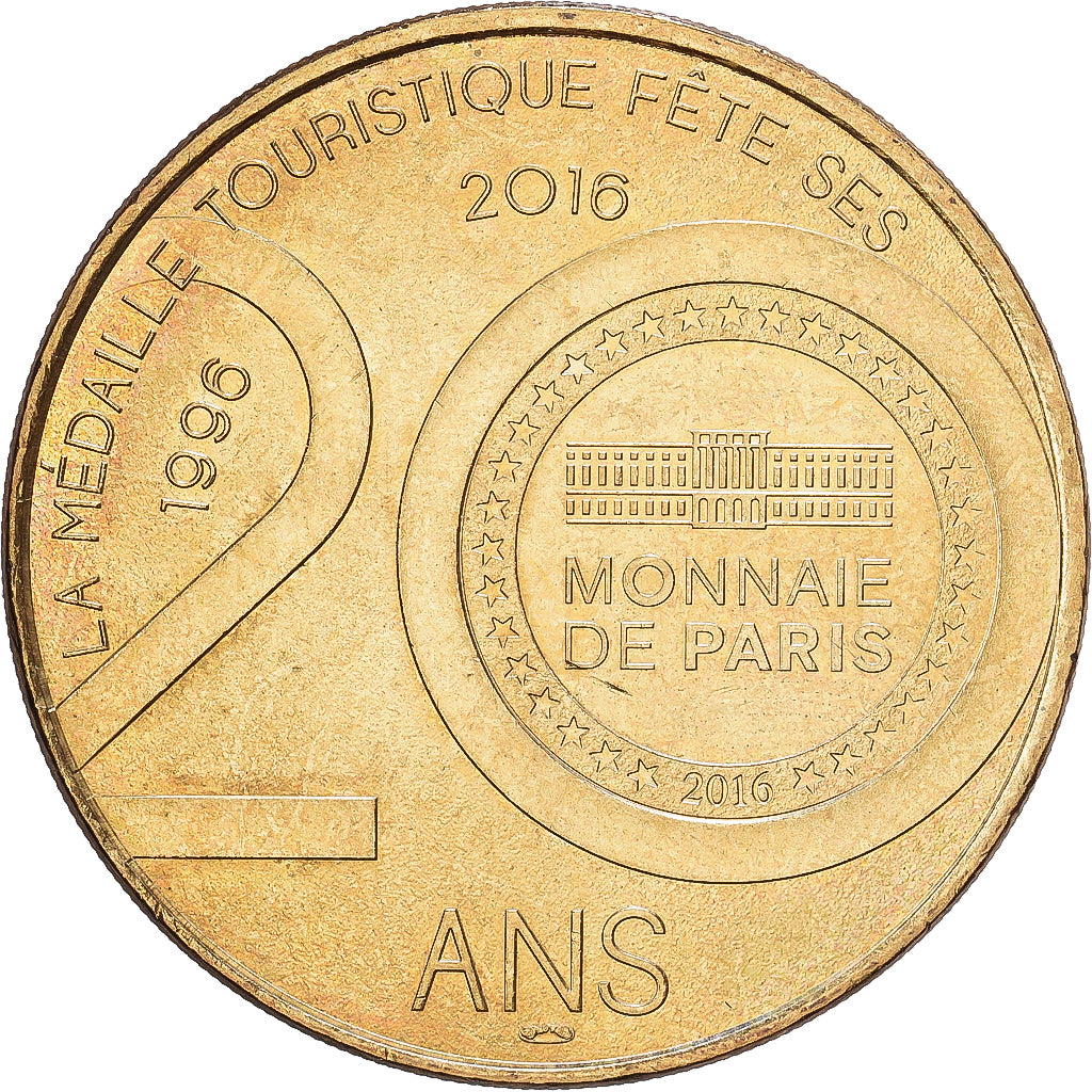 France, Token, Châteaux de Castelnau, Bretenoux, 2016, Nordic gold, Monnaie de