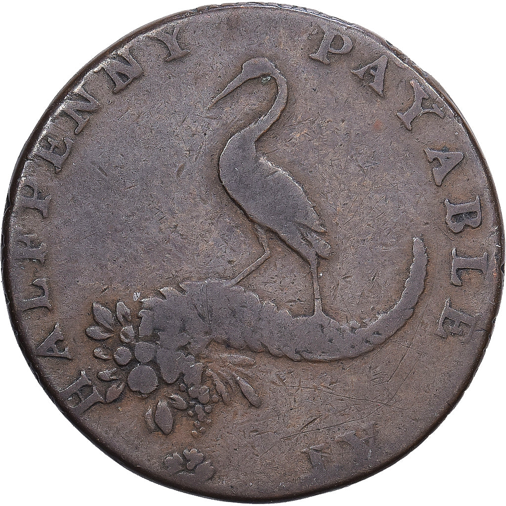 Grande-Bretagne, Halfpenny Token, Birmingham Mining & Copper Company, 1792