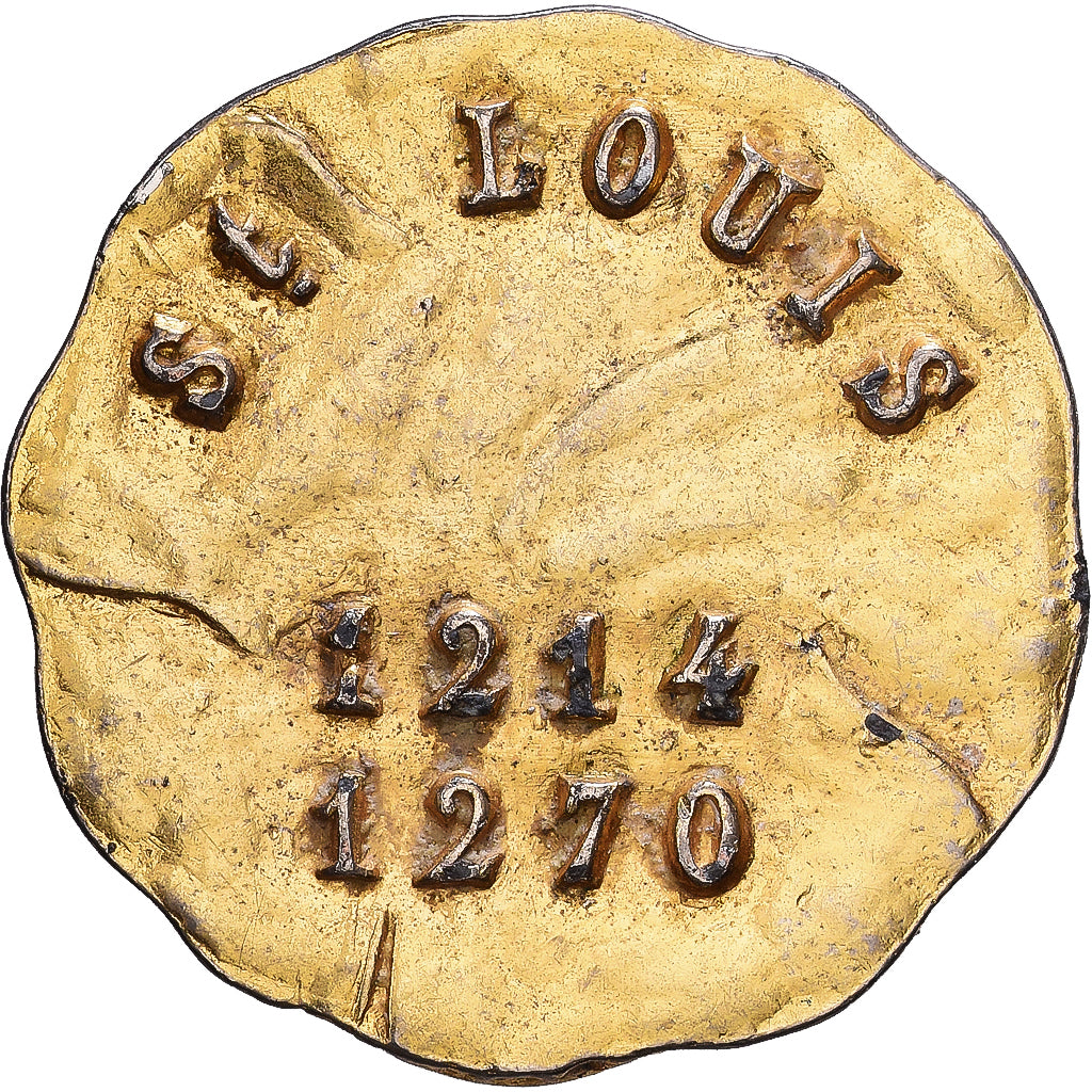 France, Medal, Saint Louis, Gilt Metal, EF(40-45)