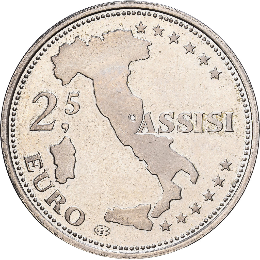Italië, 2 1/2 Euro, Assisi, La Terra Bella, 1997, Cupronickel, PR