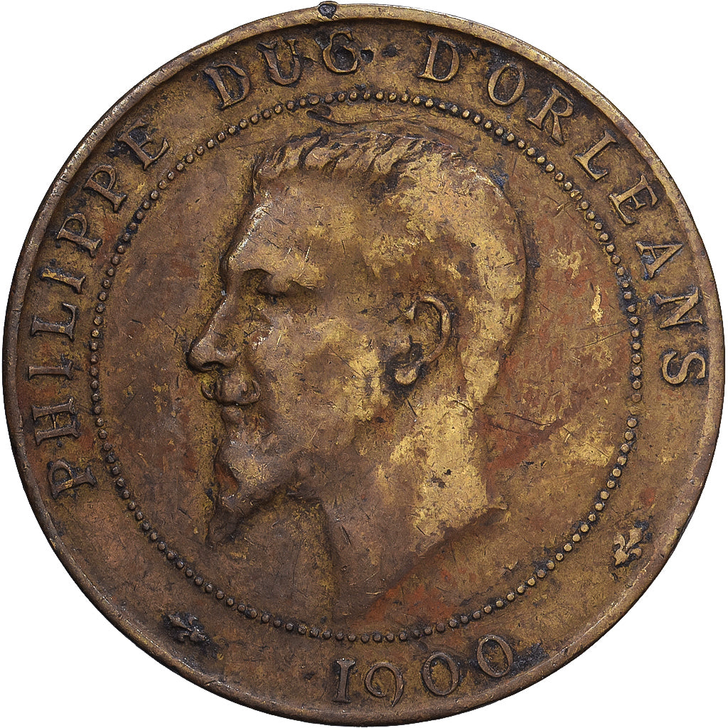 Frankreich, betaalpenning, Philippe duc d’Orléans, 1900, Messing, S