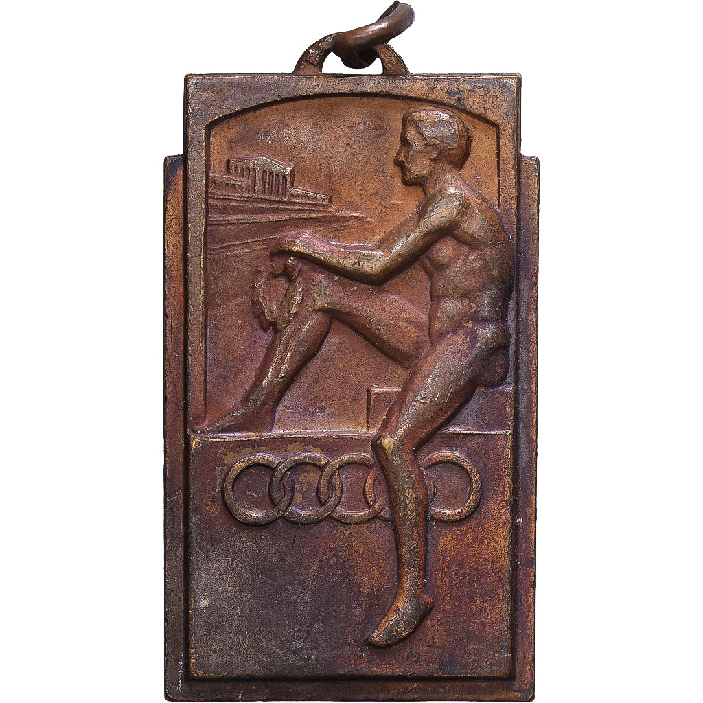 France, Médaille, Jeux Olympiques, Paris, 1900, Cuivre, TTB