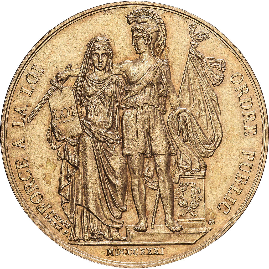France, Medal, Louis-Philippe Ier, Ordre Public, Copper-nickel Aluminium