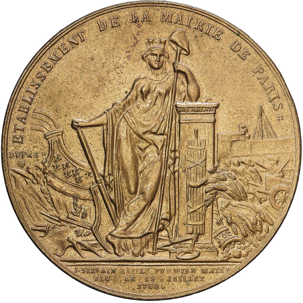 Frankreich, Medaille, Louis XVI, Etablissement de la Mairie de Paris