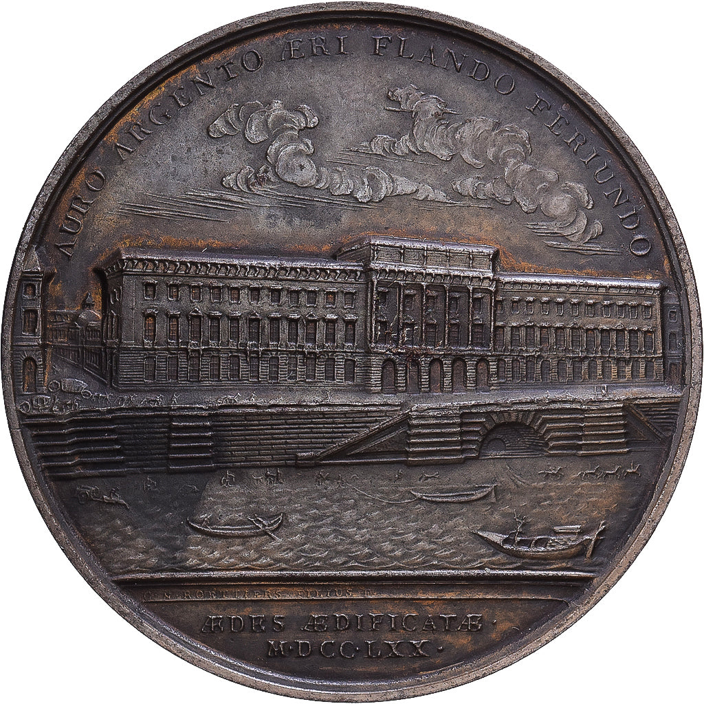 Frankreich, Medaille, Construction de l'Hôtel des Monnaies, 1770, Iron