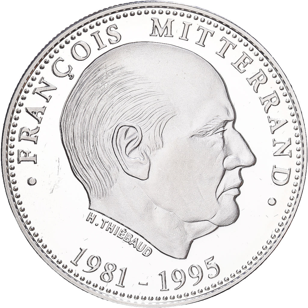 France, Medal, François Mitterrand, Président de la République, 1995, Silver