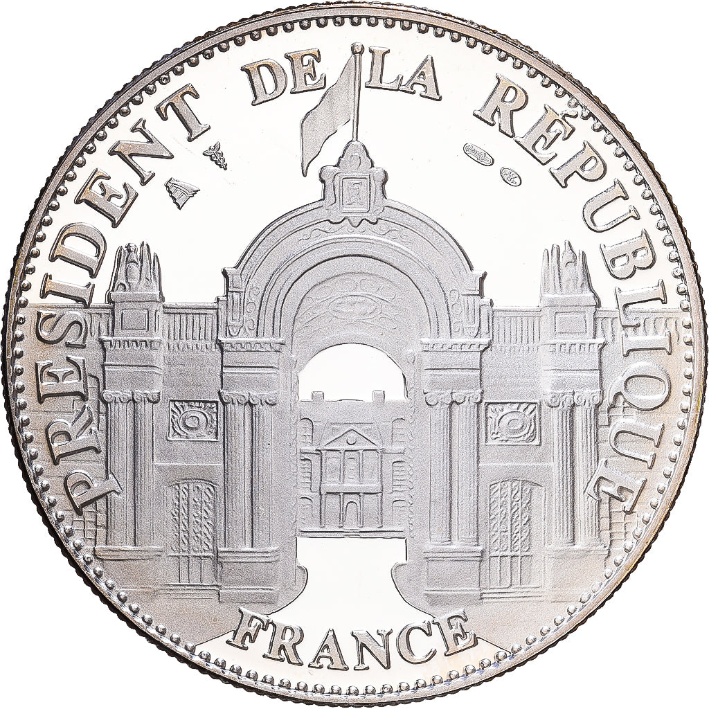 France, Medal, Les Présidents de la République, Jacques Chirac, 2007, Silver