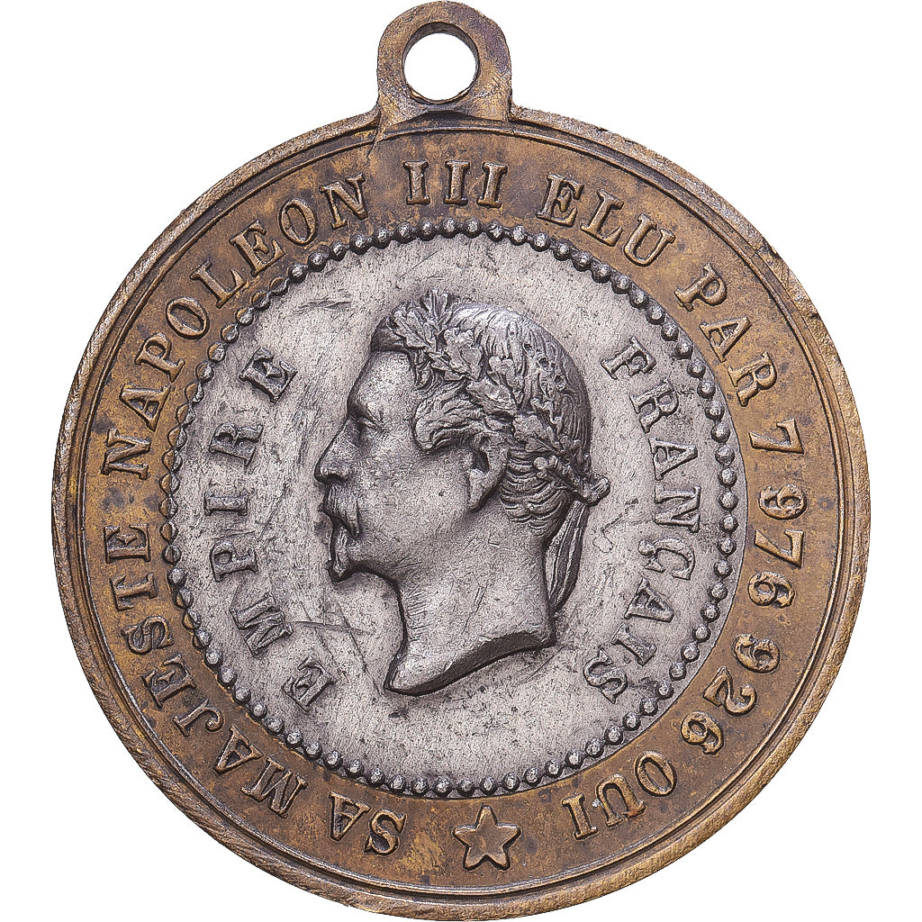 Frankreich, Medaille, Napoléon III, Election et proclamation de l'Empire, 1852