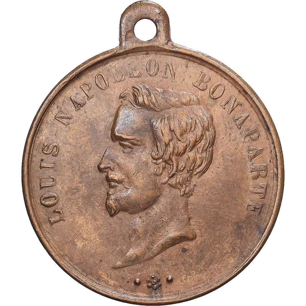 France, Médaille, Louis-Napoléon Bonaparte, Acclamation du Plébiscite, 1851