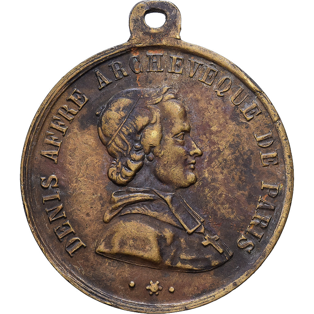 Frankreich, Medaille, IIe République, Mort de Denis Affre, Archevêque de