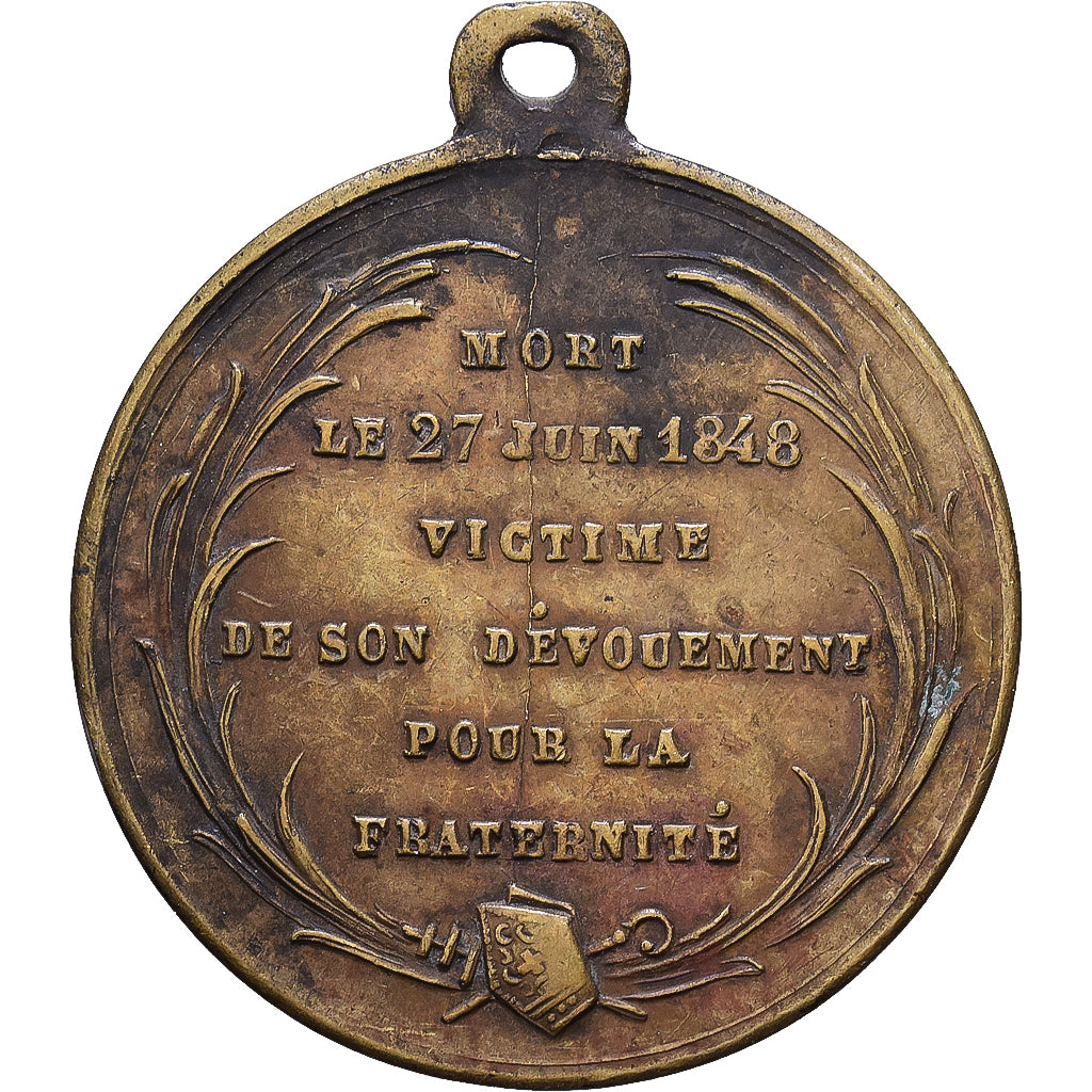 Frankreich, Medaille, IIe République, Mort de Denis Affre, Archevêque de