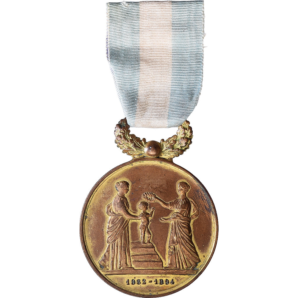 Frankreich, Medaille, Concours, Hygiène de l'Enfance, Paris, 1894, Gilt Bronze