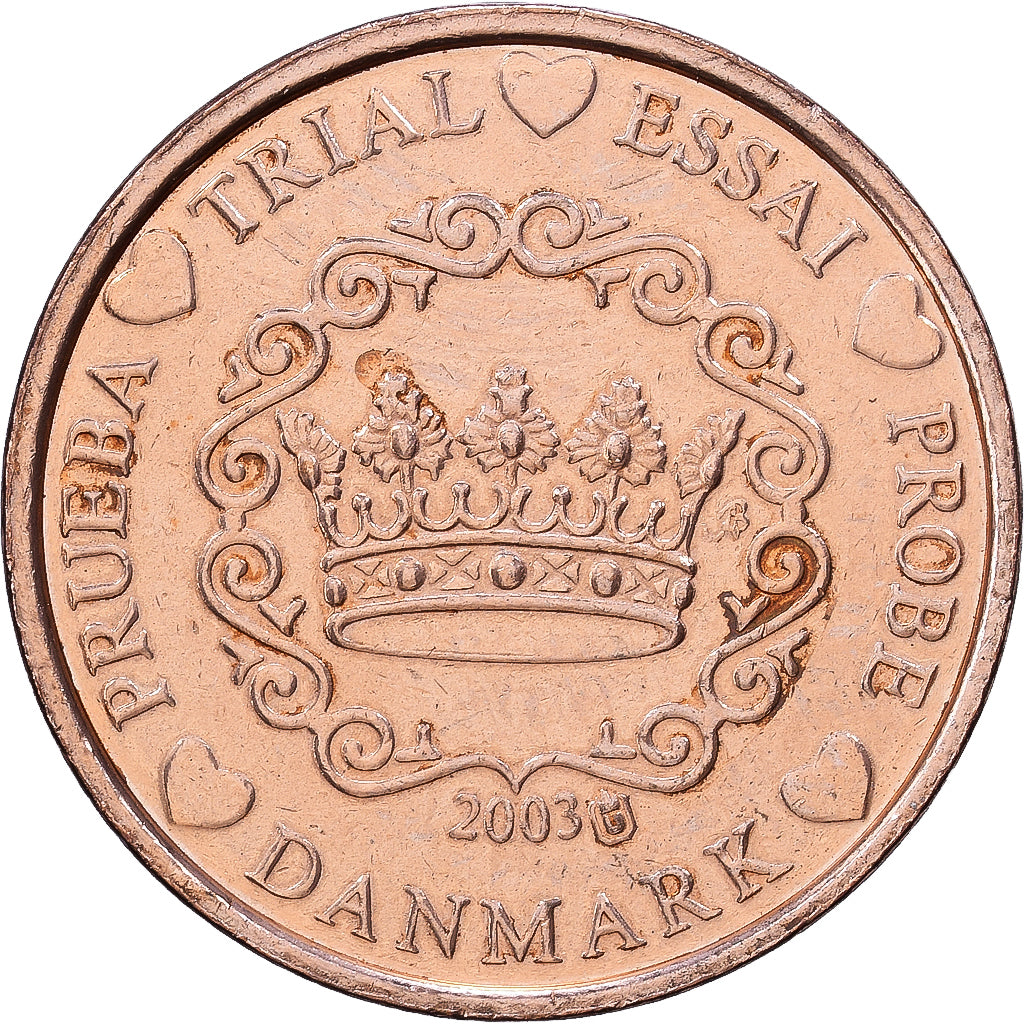Denmark, Medal, 2 C, Essai Trial, 2003, Copper, MS(63)