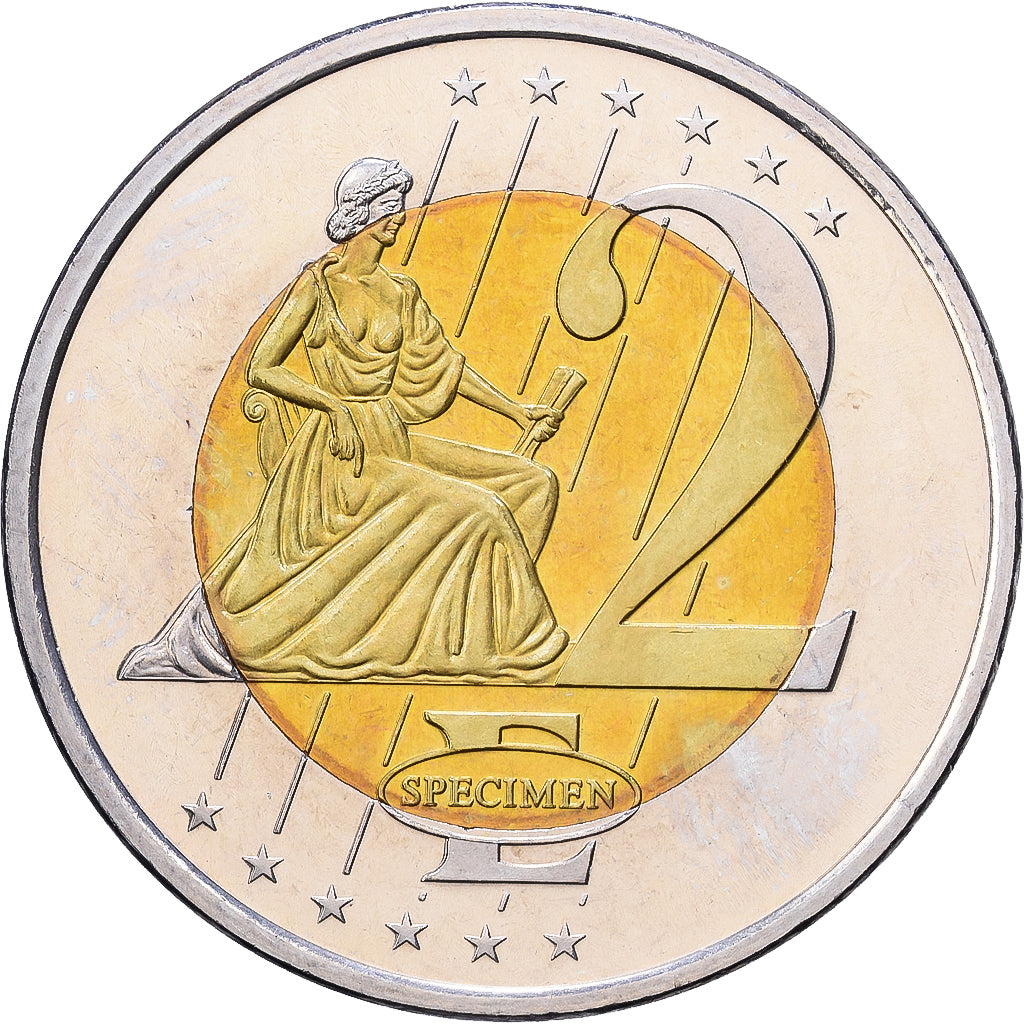 Suecia, medalla, 2 E, Essai-Trial, 2003, Bimetálico, Gustav II, SC