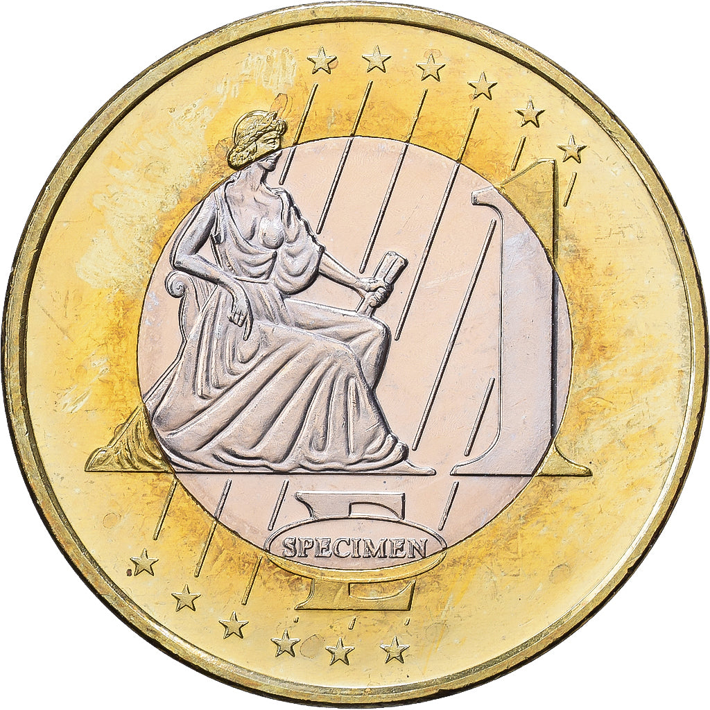 Suecia, medalla, 1 E, Essai-Trial, 2003, Bimetálico, Gustav II, SC